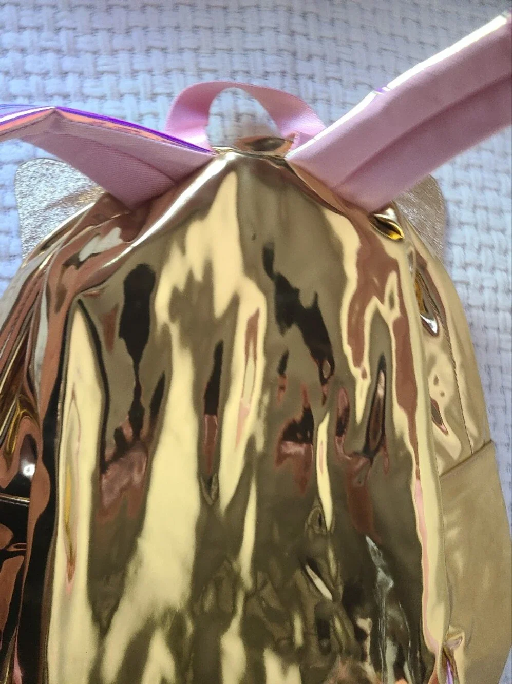 Crewcuts Gold Butterfly Accent Backpack - Gold, Purple, Pink
